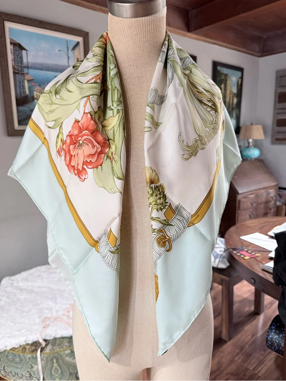 Hermes “Regina” Silk Scarf